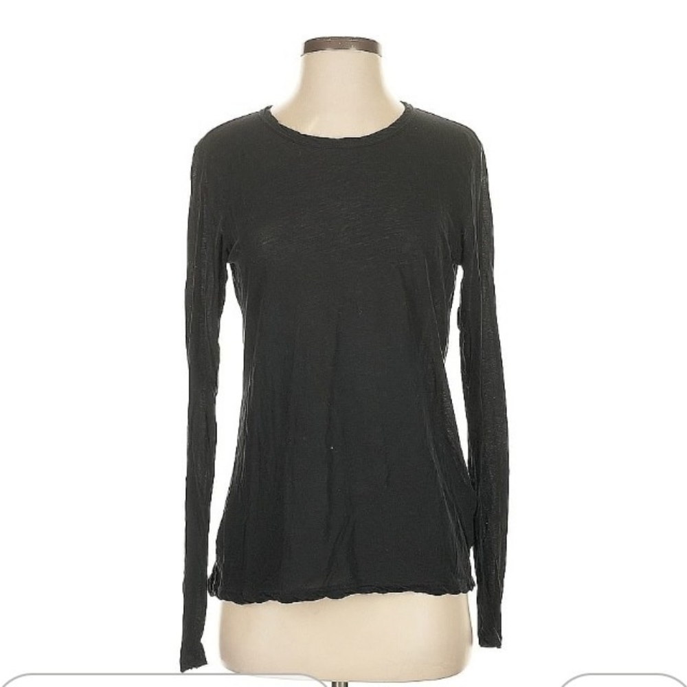 James Perse Long Sleeve Crew Neck Size Small Tee. Back Is Open.